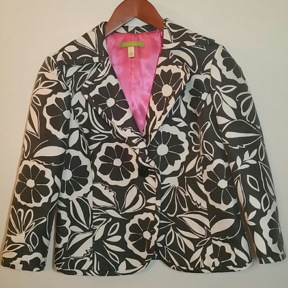 BLACK & WHITE SIGRID OLSEN BLAZER